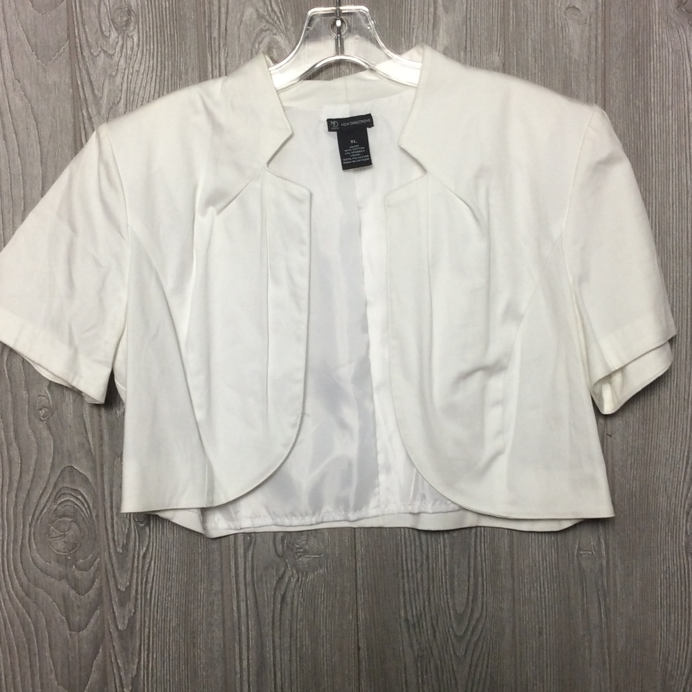 White New Edition white Crop Jacket XL